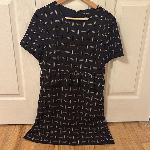 Club Monaco Matchstick Peplum Dress size 8 - Picture 5 of 8